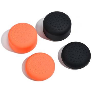Imagem de DLseego Punhos de polegar projetados para Nintendo Switch 2 2025, silicone macio Joycon controle analógico capas protetoras antiderrapantes 4 peças botões Joy Con Joystick Caps, design ergonômico