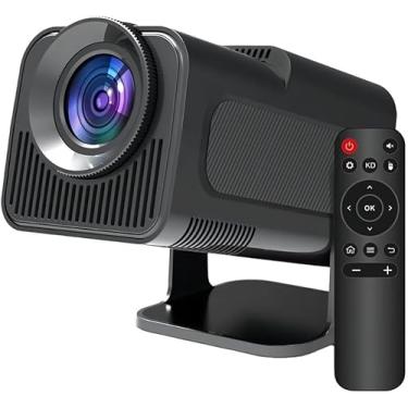 Imagem de Projetor Portatil Mini 5g Wifi 6 Bluetooth 5.0 Android 11 HY320 Projetor 4K 1080 Full HD Suporte 12000 Lumens Para Celular LED Auto Correção Horizontal 180° Premium