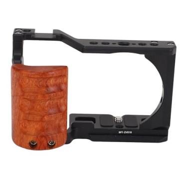Imagem de GOWENIC Alumínio Alloy Camera Cage DSLR Camera Cage Mirrorless para ZV E10 Com Top Handle Side Handles Cold Shoe Mount 1/4 3/8 Threads Arca Base Flip Screen Protection