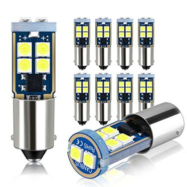 Imagem de DODOFUN BA9S Lâmpada de reposição exterior exterior para carro com base baioneta BA9 53 57 1445 1895 64111 Tamanho Mapa de Leitura, Porta Lateral, Courtesy LED 12V (pacote com 10)