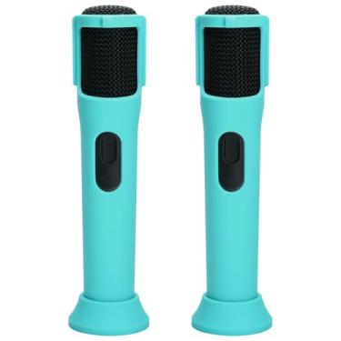 Imagem de TXEsign Capa De Silicone Para Microfone Sem Fio Jbl Partybox, Bateria Recarregável, Pacote Com 2 Unidades, Proteção Antirrolamento Haste Base, Suporte Microfone, Palco Discoteca, Festa, Programa Tv