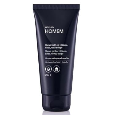 Imagem de Natura Homem Gel de Banho 4 em 1 para Cabelo, Barba, Rosto e Corpo, 200g