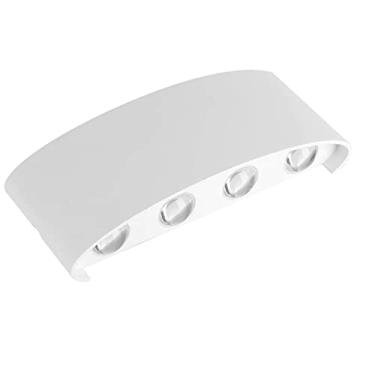 Imagem de Arandela LED 8W 8 Fachos IP65 Bivolt Branco Quente 3000K Moderna para Parede Interna e Externa Fachada Jardim Varanda Sala Quarto