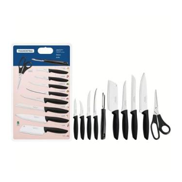 Imagem de Jogo de Facas Tramontina Plenus Preto 10 Pecas 23498065