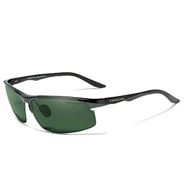 Imagem de Óculos de Sol Esportivo Kingseven Proteção UV400 Anti-Reflexo (Black G15)