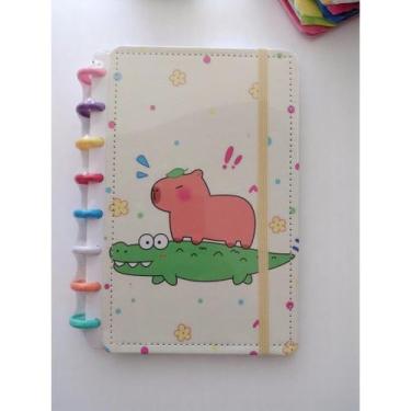 Imagem de Caderno de Disco inteligente Capa Dura Capivara Disco B5 e A5 com 80 f
