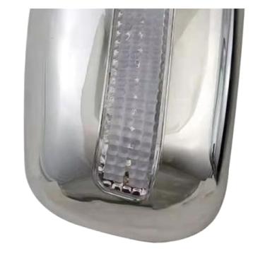 Imagem de Capa de espelho retrovisor lateral cromado prateado para carro, acabamento de capa de espelho retrovisor compatível com Corolla Spacio 2001-2007