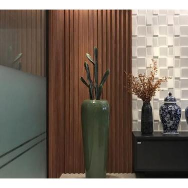 Imagem de Vaso em fibra de vidro 70x22cm verde - Toke verde