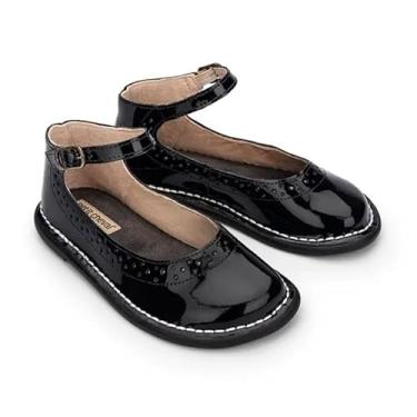 Imagem de Sapatilha Patinete Couro Verniz Noir - Petit Cheval - 28