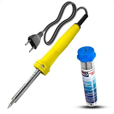 Imagem de Kit Ferro de Solda 40w 127v + Tubo Estanho 22g 1mm - Startools
