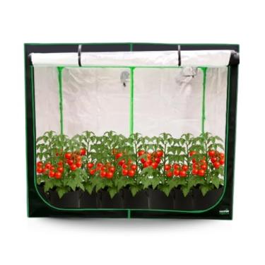 Imagem de Estufa Grow 240x120x200 Tenda Cultivo Indoor Com Tela Anti Praga Premium Original Grande Barraca Tent Cabine Box Resistente Tecido Mylar 600D Altamente Refletivo Master Plants