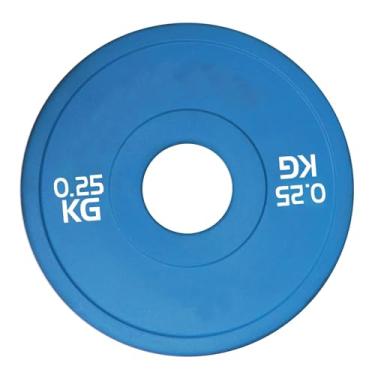 Imagem de Lljsszr Anilhas Fracionadas, Anilhas Pequenas, Halteres para Levantamento de Peso, Azul 0.25 Kg