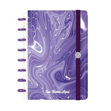 Imagem de Caderno de Disco Inteligente Personalizado Iscool P Lírico Abstrato Abyssal Flow Roxo
