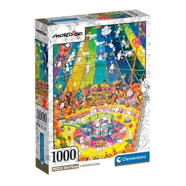 Imagem de Puzzle 1000 Peças O Circo - Mordillo - Clementoni 39964