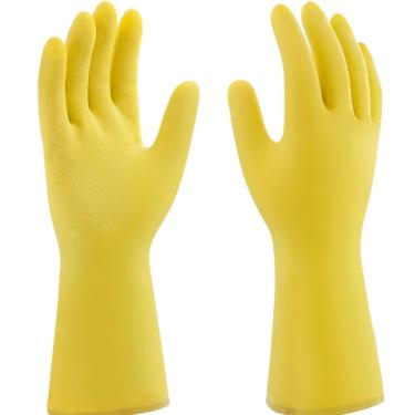 Imagem de Luva de Látex Amarela PRO 5280 reforçada Mucambo CA 11872
