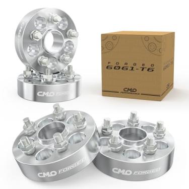 Imagem de 4 peças espaçadores de roda caudêntricos de 3,8 cm 5 x 114,3 pinos 12 x 1,5 (67,1 mm CB) compatíveis com Genesis Tiburon Veloster Optima Soul Mazda 3 5 CX-7 Miata MX-6 RX-7 RX-8 Protege Compass Patriot Evo8 9 10 Eclipse