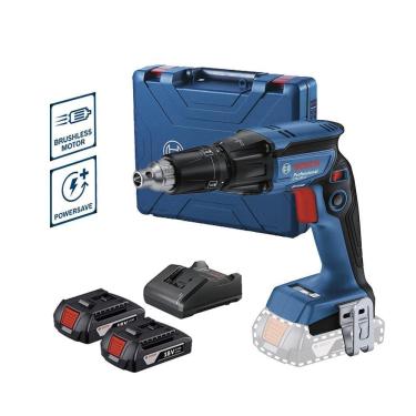 Imagem de Parafusadeira Drywall 1/4 Bosch Gtb185-Li 18V Com 02 Bat