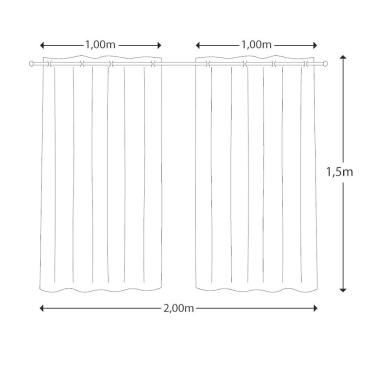 Imagem de Cortina Estampada 200X150 Quarto Infantil Bebê Menina Menino