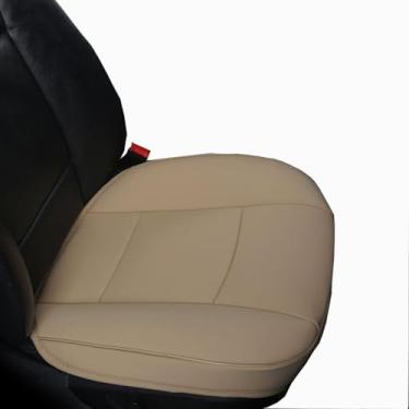 Imagem de Capa de carro Edaalyn nova 52 x 53 cm interior couro sintético macio assento de carro almofada de assento para carro, 1 peçaEDEALYN QJ-JJ0094-Tan-A