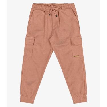 Imagem de Calça Infantil Menina Jogger Trick Nick Marrom, 4, Marrom