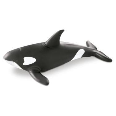 Imagem de Baleia Orca Brinquedo Super Realista Vinil Animal Aquático - Cometa Br