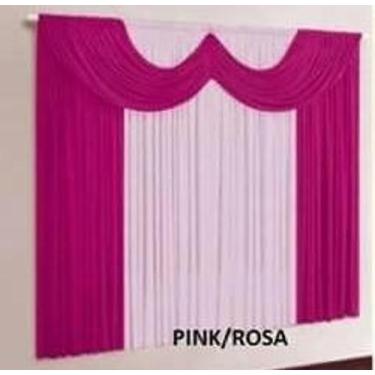 Imagem de Cortina Paris Para Quarto Ou Sala 2,00m X 1,70m Pink Rosa - theovitex