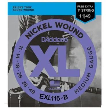 Imagem de Encordoamento Guitarra D'addario Exl115-b 0.11 - 0.49 Exl115