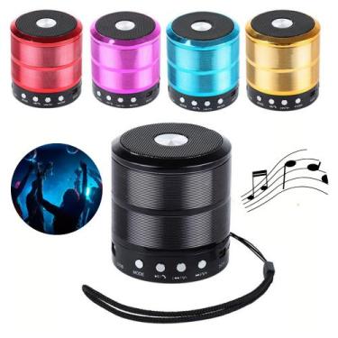 Imagem de Mini Caixinha De Som Portatil Bluetooth Mp3 Pen Drive Ws887 - Laj.Vari