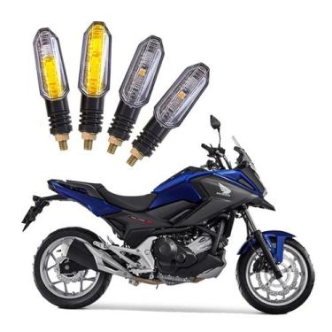 Imagem de Kit 4 Setas Sequenciais Pisca Led Universal Modelo P50S Moto HONDA NC 