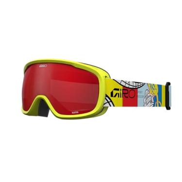 Imagem de Giro Óculos de esqui Buster Kids - Óculos de snowboard para jovens, meninos, meninas - robô amarelo - âmbar escarlate