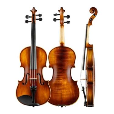 Imagem de Christina V02 Kit de violino tamanho completo 4/4 para iniciantes adultos, com capa, arco, afinador, instruções, resina, descanso de ombro, cordas extras e pano de limpeza