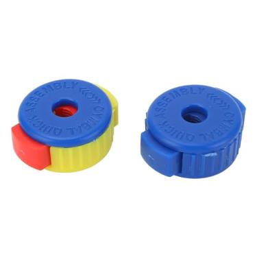 Imagem de Cymbal Rick Release porca 2 PCS Push in Design Set Quick Set Acessórios de tambor de tampa de prato para bateristas plásticos leves leves (WC89)