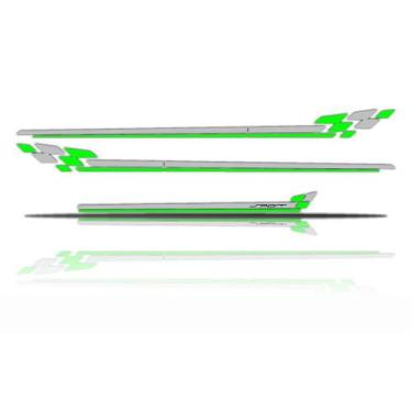 Imagem de Kit Fiat Punto Adesivo Faixa Lateral e Mala - Cromo Sign