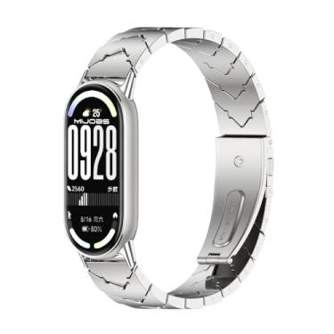 Imagem de MIJOBS Pulseira de substituição respirável para Xiaomi Mi Band 10/9/8 para Mi Fit Band 9 SmartWatch para mulheres e homens