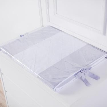 Imagem de Trocador De Cômoda Fraldas Cinza E Branco