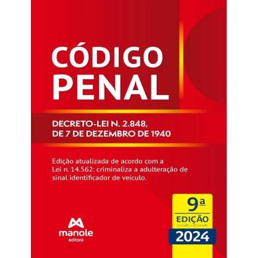Imagem de Codigo Penal - Decreto-Lei N. 2.848, De 7 De Dezembro De 1940 - 9ª Ed