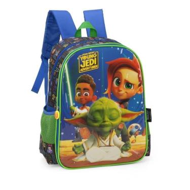 Imagem de Mochila De Costas Infantil Escolar Star Wars Yong Jedi