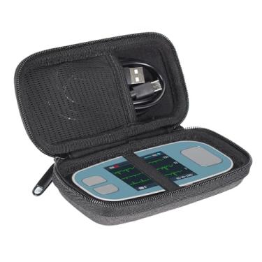 Imagem de EVGRDCS Capa rígida compatível com monitor ECG portátil EMAY 6L, resistente a arranhões e quedas, com bolsa de malha (apenas capa)