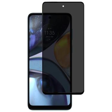 Imagem de [GL CASES] Pelicula Privacidade Moto G22 Anti Risco Película Motorola Moto G22 Privativa De Vidro Temperado 3D Proteção 9H Anti Espião Cobertura Total Da Tela + Kit Limpeza Para Aplicação