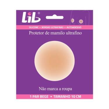 Imagem de Protetor de Mamilo Lib Ultrafino Silicone Autoadesivo Tamanho 10cm Cor