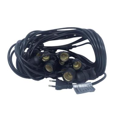 Imagem de Varal de Luzes 30 M Bocal E-27 Bivolt Sem Lampadas Foxlux