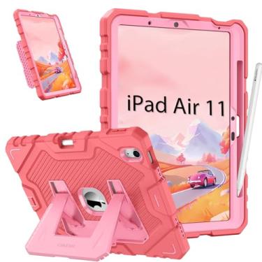 Imagem de FINTIE Capa para iPad Air 11 polegadas (2025/2024) M3/M2 [NÃO é compatível com iPad 11 A16 2025], capa protetora resistente à prova de choque com suporte integrado para crianças, meninos e meninas