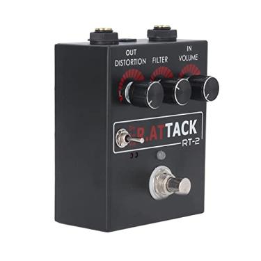 Imagem de Eujgoov Efeito Guitarra Pedal Distorção única Bass Mini Tipo DC Interface 3 Engrenagens Com Tom Vintage Turbo Sujo para Efeito de Guitarra Elétrica, Uso Prático