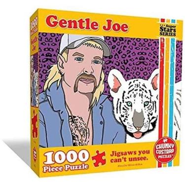 Imagem de Gentil Joe Tiger King Jigsaw Puzzle 1000ct Peça Cultura Pop