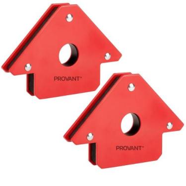 Imagem de Kit 2 Esquadros Magnético Imantado Para Soldador 12kg - Provant