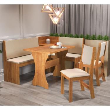 Imagem de Canto Alemão Cash com 2 Cadeiras Sol Viero