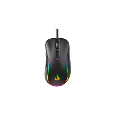 Imagem de Mouse Gamer Rise Mode G2 Black RGB, 6400 DPI, 7 Botões, Preto - RM-MG-02-FB