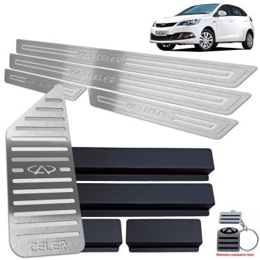 Imagem de Descanso De Pé E Soleira Prata Chery Celer 2013 A 2018