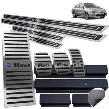 Imagem de Descanso Pedaleira Soleira Preto Fiat Marea 1998 A 2007
