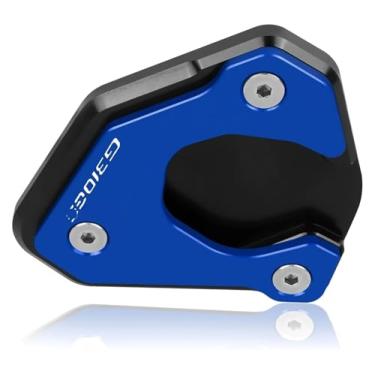 Imagem de Acessórios de motocicleta Placa de extensão de suporte CNC Suporte lateral para pé Almofada de ampliação compatível com G310GS G 310GS G 310 GS 2017-2023 (G310gs Azul 22-23)